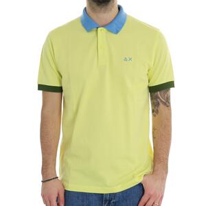POLO CONTRASTI GIALLO